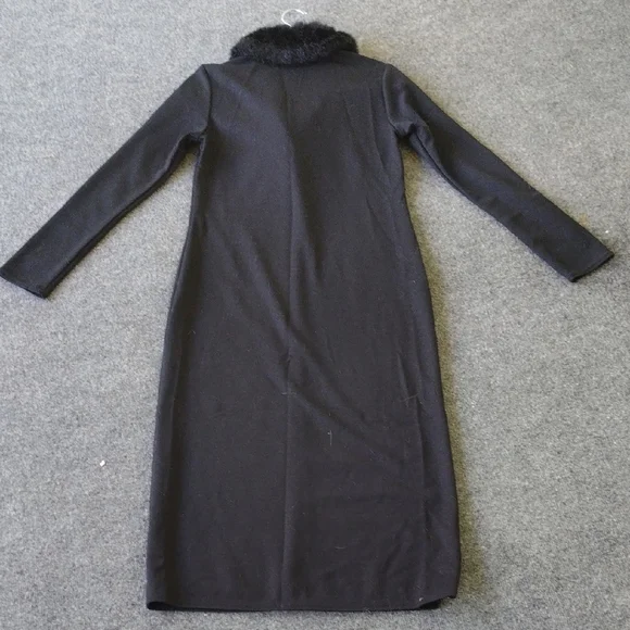 LIMITED TIME OFFER! Indication Black Faux Fur Coatwith Matching Pant - Picture 12 of 17